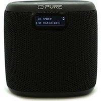 PURE Woodland Mini Portable Bluetooth Speaker - Black, Black