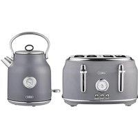 TOWER Renaissance 4-Slice Toaster and Kettle Bundle - Grey, Silver/Grey