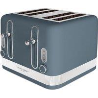 VQ Laura Ashley 4-Slice Toaster - Dark Slate, Silver/Grey
