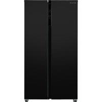 Russell Hobbs RH90AFF201B American-Style Fridge Freezer - Black, Black