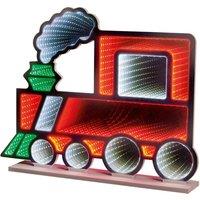 PREMIER Standing Train Infinity Mirror with Multicolour LEDs - 60 cm