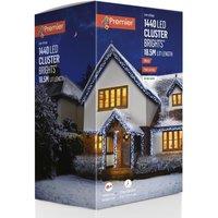 PREMIER ClusterBrights 1440 White LED String Lights - 18.5 m