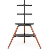 TTAP Ravello 65" TV Stand with Bracket - Walnut & Black, Black,Brown