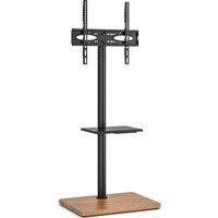 TTAP FS-OAK 60" TV Stand with Bracket - Black, Black