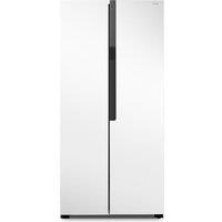 LOGIK LESSBSW26 Slim American-Style Fridge Freezer - White, White