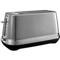 DELONGHI Diadema CTV3003.M 4-Slice Long Toaster - Brushed Steel, Brushed Steel