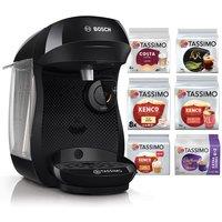 TASSIMO by Bosch Happy Friendly TAS102EGBC Coffee Machine - Black, Black
