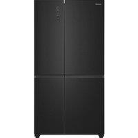 HISENSE PureFlat RS5P668SSFC American-Style Smart Fridge Freezer - Black Stainless Steel, Stainless Steel