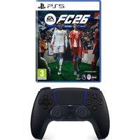 Playstation PS5 DualSense Wireless Controller (Midnight Black) & EA Sports FC 26 Bundle