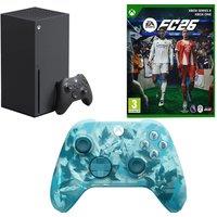 Microsoft Xbox Series X (1 TB), Wireless Controller (Ice Breaker Special Edition) & EA Sports FC 26 Bundle, Black