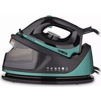 TOWER Ceraglide T22023TL Steam Generator Iron - Teal, Blue,Black