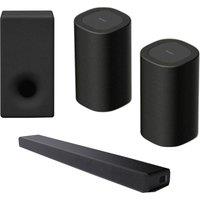 Sony HT-A3000 All-in-one Sound Bar, BRAVIA Theatre Rear Wireless Speakers & SA-SW3 Wireless Subwoofer Bundle, Black