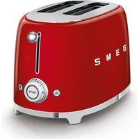 SMEG TSF01RDUK 2-Slice Toaster - Red, Red
