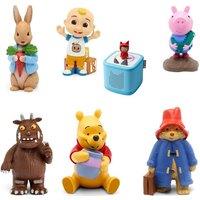 Tonies Toniebox 2 Starter Set (Sky Blue) with Peter Rabbit, Paddington Bear, Peppa Pig George, Cocomelon, The Gruffalo & Disney Winnie the Pooh Audio Figure Bundle