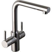 INSINKERATOR 3-in-1 L Shape Steaming Hot Water Tap - Chrome