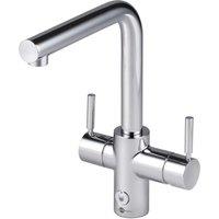INSINKERATOR 4-in-1 Touch L Shape Steaming Hot Water Tap - Chrome