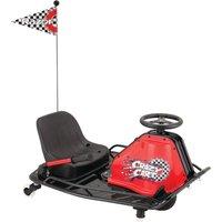 RAZOR Crazy Cart Kids Electric Ride-On Vehicle - Red & Black, Black,Red