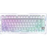 GRAVASTAR Mercury K1 Lite Wireless Mechanical Gaming Keyboard - Crystal Aurora, Clear,White