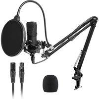 Prosound 018PAM XLR Microphone & Boom Arm - Black, Black