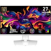 MSI MAG 272QPW X28 Quad HD 26.5 QD-OLED Gaming Monitor - White, White