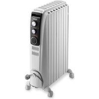 Delonghi Dragon 4 TRD40802T Portable Oil-Filled Radiator - White & Grey, White,Silver/Grey