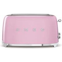 SMEG 50's Retro Style TSF02PKUK 4-Slice Toaster - Pink, Pink