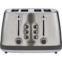 MORPHY RICHARDS Mexborough 242902 4-Slice Toaster - Grey & Stainless Steel, Stainless Steel