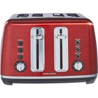 MORPHY RICHARDS Accents 242048 4-Slice Toaster - Red, Red
