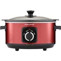 MORPHY RICHARDS Accents Sear & Stew Slow Cooker - Red, Red