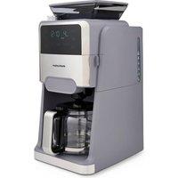 Morphy Richards Zino 162107 Bean to Cup Filter Coffee Machine - Stone, Silver/Grey