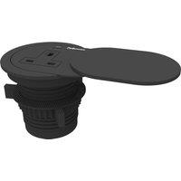 FELLOWES Power Spot Extension Lead with USB  2 m, Black