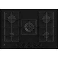 HAIER HVG74WC5B 75 cm Gas Hob - Black, Black