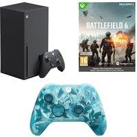 Xbox Xbox Series X (1 TB), Battlefield 6 & Wireless Controller (Ice Breaker Special Edition) Bundle, Black