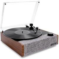 VICTROLA Eastwood II VTA-74 Belt Drive Bluetooth Turntable - Walnut, Brown,Silver/Grey