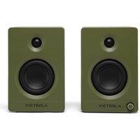 VICTROLA Tempo VPS-400 Bluetooth Bookshelf Speakers - Matte Green, Green