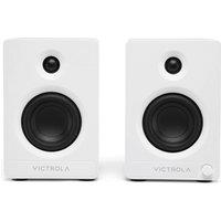 Victrola Tempo VPS-400 Bluetooth Bookshelf Speakers - White, White