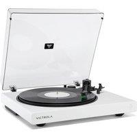 VICTROLA Wave Belt Drive Bluetooth Turntable - White, White