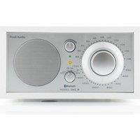 TIVOLI Model One BT M1BT-0185-ROW FM/AM Retro Bluetooth Radio - White & Silver, Silver/Grey,White