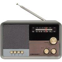 CROSLEY Tribute CR3036D-CL FM Bluetooth Radio - Charcoal, Silver/Grey