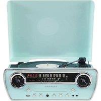 CROSLEY Powel 7-in-1 Music Centre - Aqua Blue, Blue