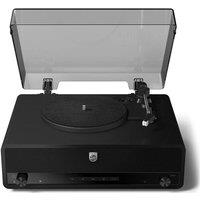 PHILIPS Century The Stevie Belt Drive Bluetooth Turntable - Black, Black