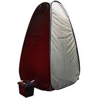 GYMPROLUXE Tropical Sauna Pod - Black & Transparent, Black,Clear,Silver/Grey