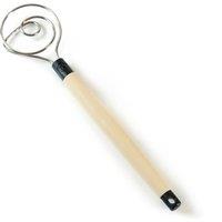 BROD & TAYLOR HK-100 Dough Whisk - Brown & Silver, Brown,Silver/Grey