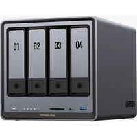 UGREEN NASync DXP4800 Plus NAS Enclosure - 4 Bay, Black & Grey, Silver/Grey,Black