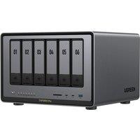UGREEN NASync DXP6800 Pro NAS Enclosure - 6 Bay, Black & Grey, Silver/Grey,Black
