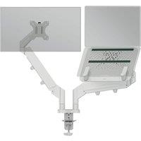 Leitz Ergo Space Saving Dual Arm Tilt & Swivel 17-32 Monitor & 13-17 Laptop Desk Mount