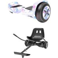 Hover-1 Fusion Hoverboard & Hoverboard Buggy Attachment Bundle - Butterfly, Patterned
