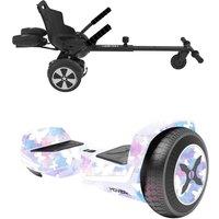 Hover-1 Fusion Hoverboard & Falcon-1 Buggy Attachment Bundle, Patterned