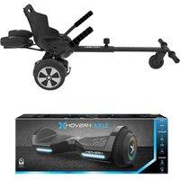 Hover-1 Axle H1-AXL-BLK Hoverboard & Falcon-1 Hoverboard Buggy Attachment Bundle - Black, Black