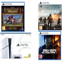 Sony PlayStation 5, Harry Potter: Quidditch Champions Deluxe Edition, Battlefield 6 & Call of Duty: Black Ops 7 Bundle